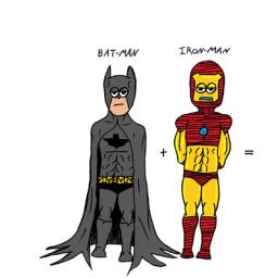 Batman Plus Iron man  episode cover