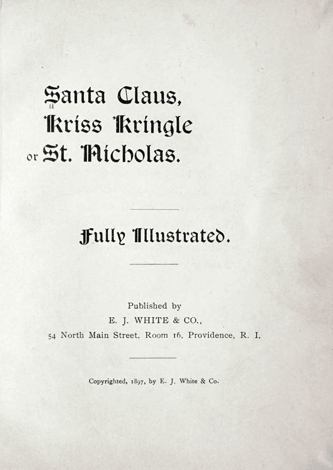 Santa Claus, Kriss Kringle or St. Nicholas #1 image number 1