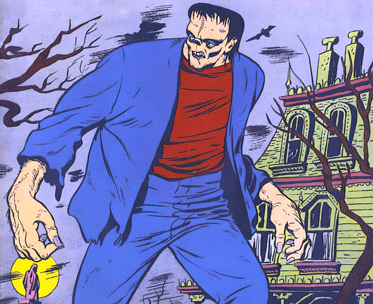 The cover art for the episode The Tomb of the Living Dead 10 from the comics series Frankenstein - The Return, which is number 32 in the series