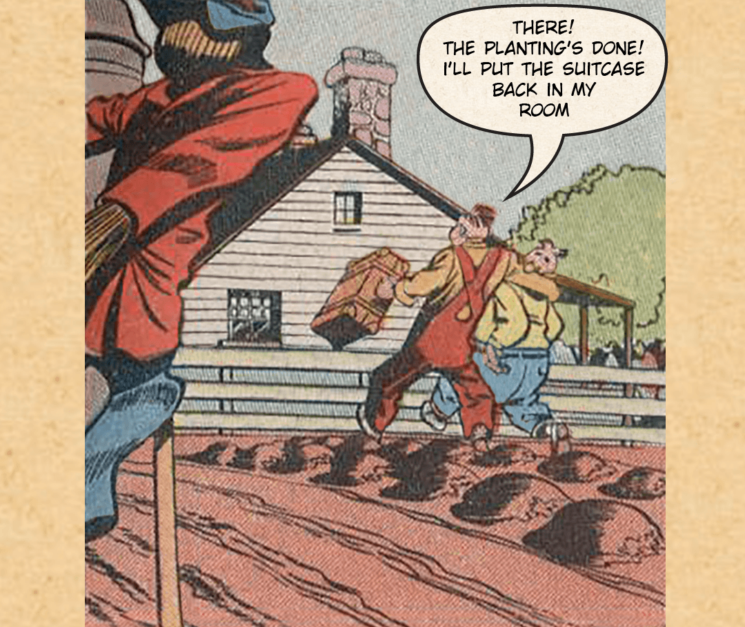 Plastic Man at the Farm #1 - Making Money image number 24
