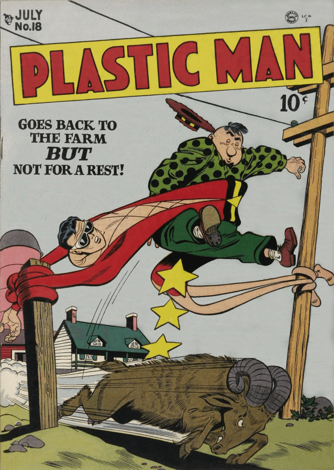 Plastic Man at the Farm #1 - Making Money image number 0